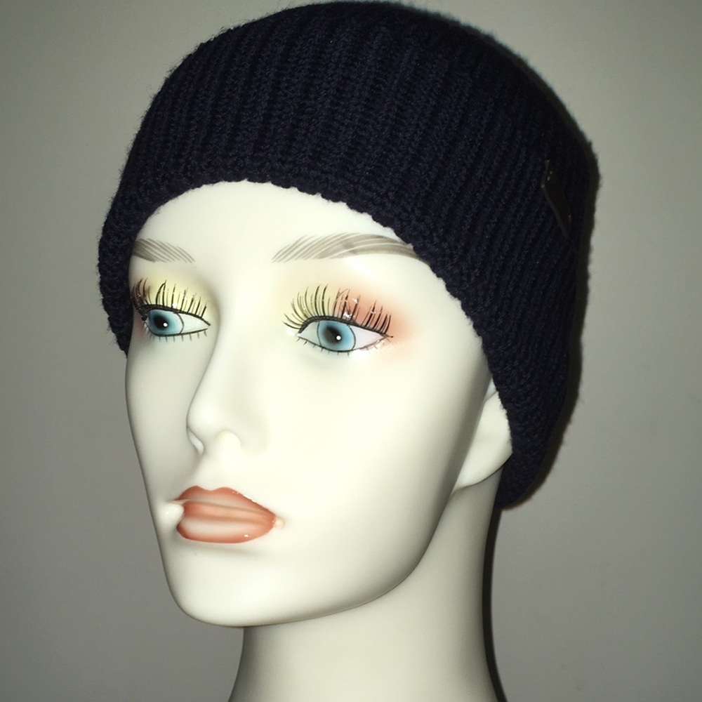Coach Man Navy Knit Hat